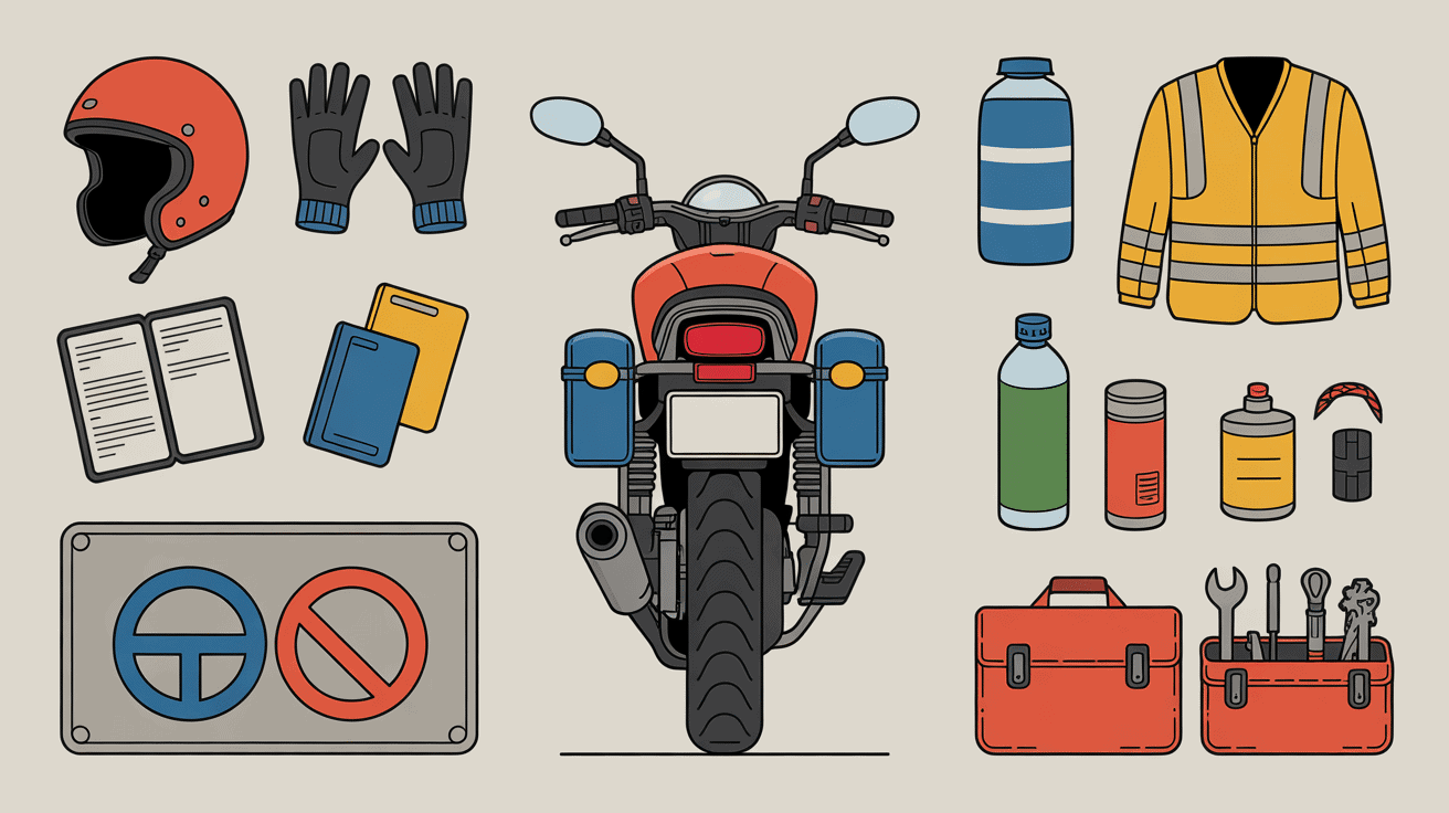 Équipements obligatoires tunnel sous la Manche moto