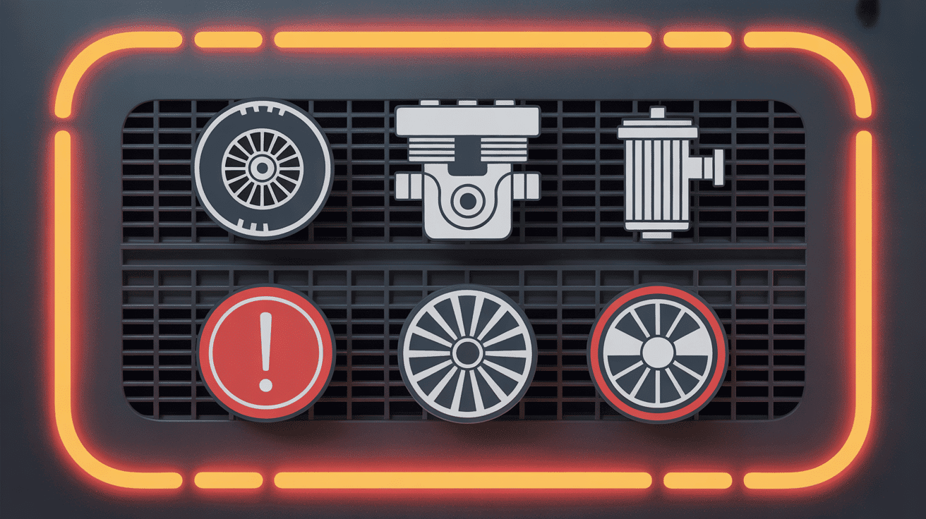 voyant 208 orange icônes signification