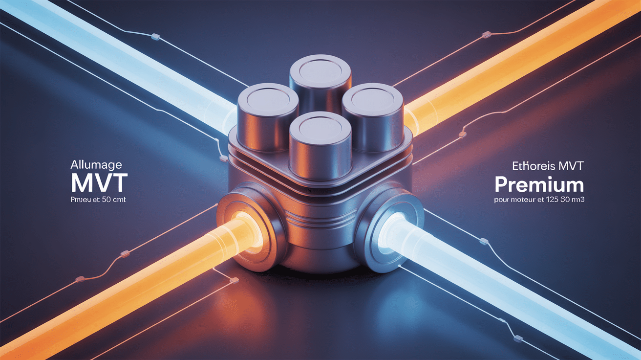 illustration stylisée allumage mvt premium moteur 50 125 cm³
