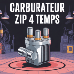 illustration carburateur zip 4 temps moderne