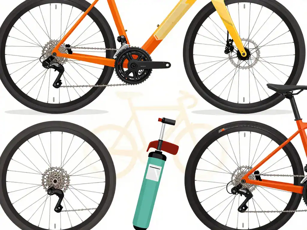 composants et options vélo le biciclette eu visuel explicatif