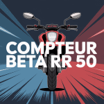 Illustration compteur beta rr 50 tableau de bord faisceau et capteur