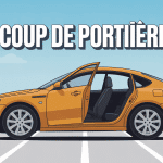 illustration coup de portiere voiture parking