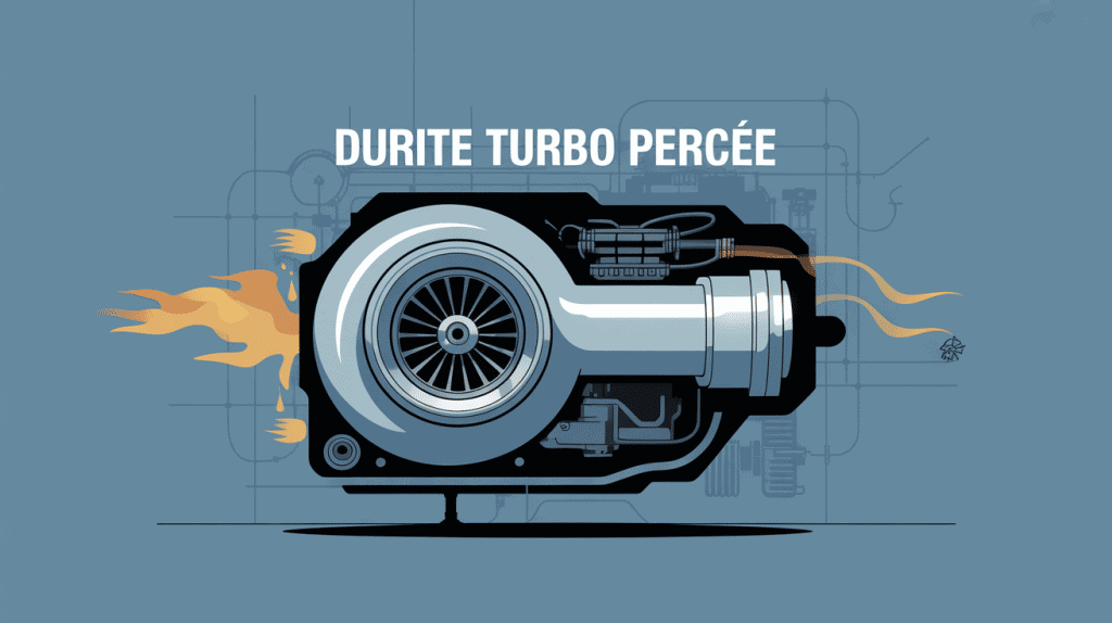 Illustration durite turbo percée sur moteur auto