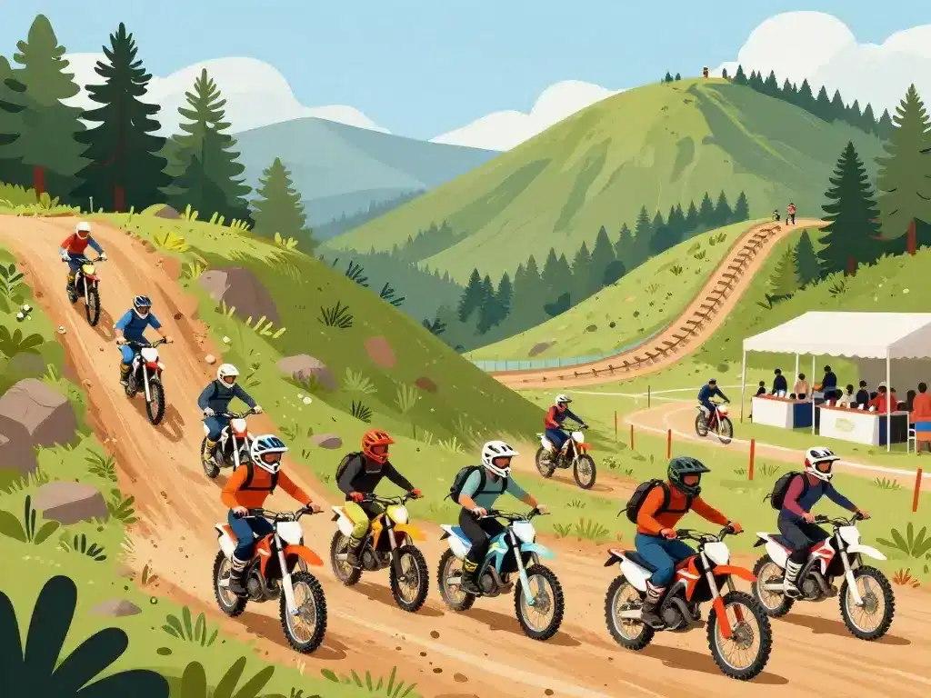 hrd enduro groupe pilotes franchissement off-road