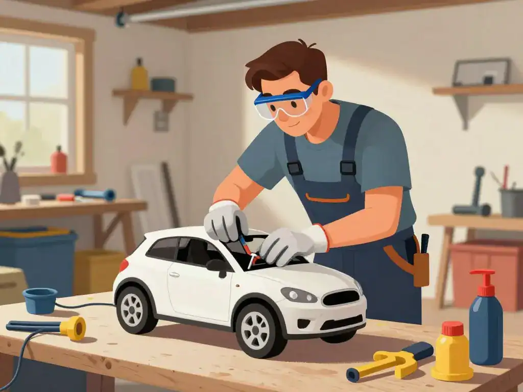 Montage sécurisé kit voiture électrique à monter soi-même DIY