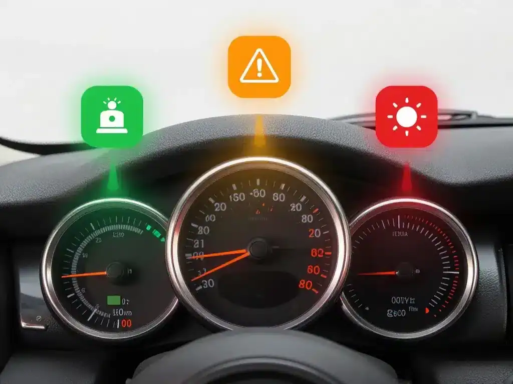 diagramme concept liste voyant mini cooper code couleurs