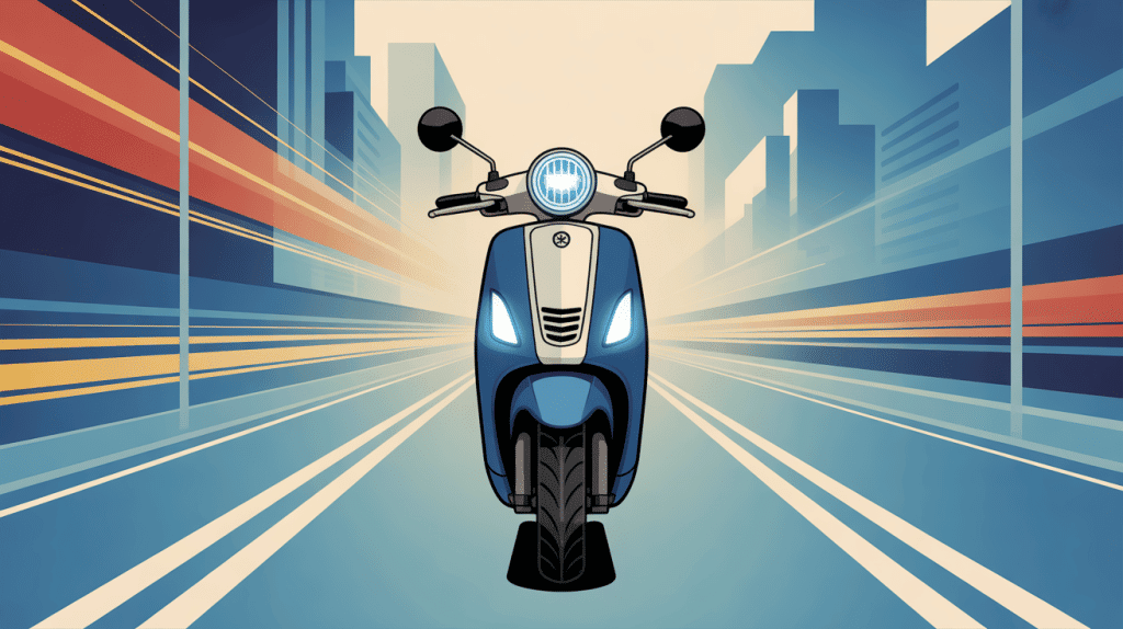 illustration pression pneu scooter 125 sécurisée