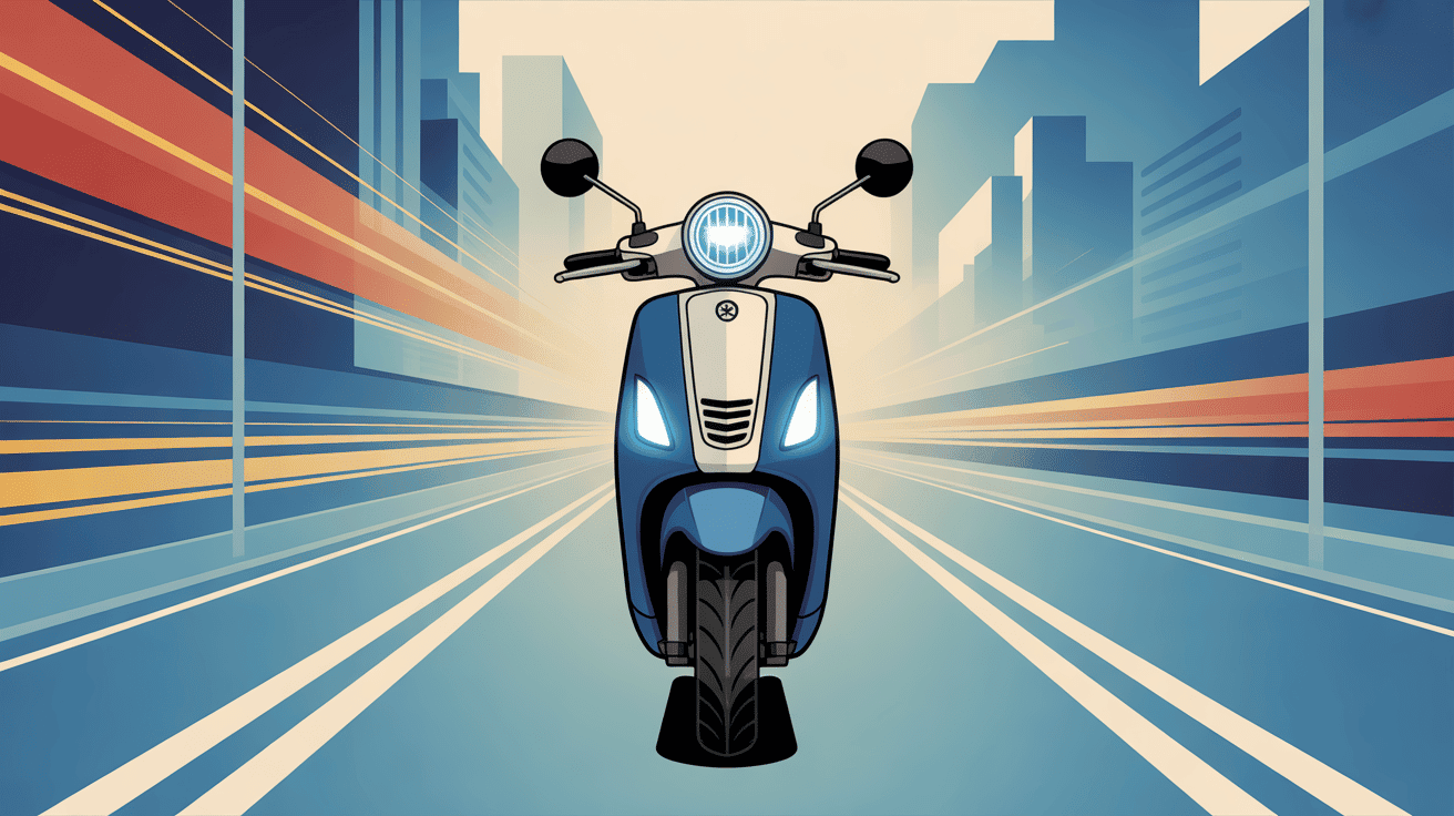 illustration pression pneu scooter 125 sécurisée