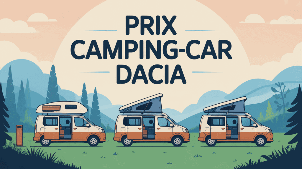 prix camping-car Dacia diverses configurations illustration