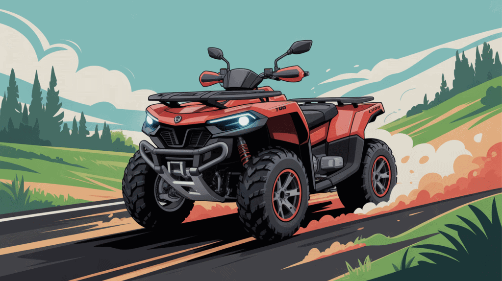 Quad tgb 1000 vitesse max illustration polyvalence