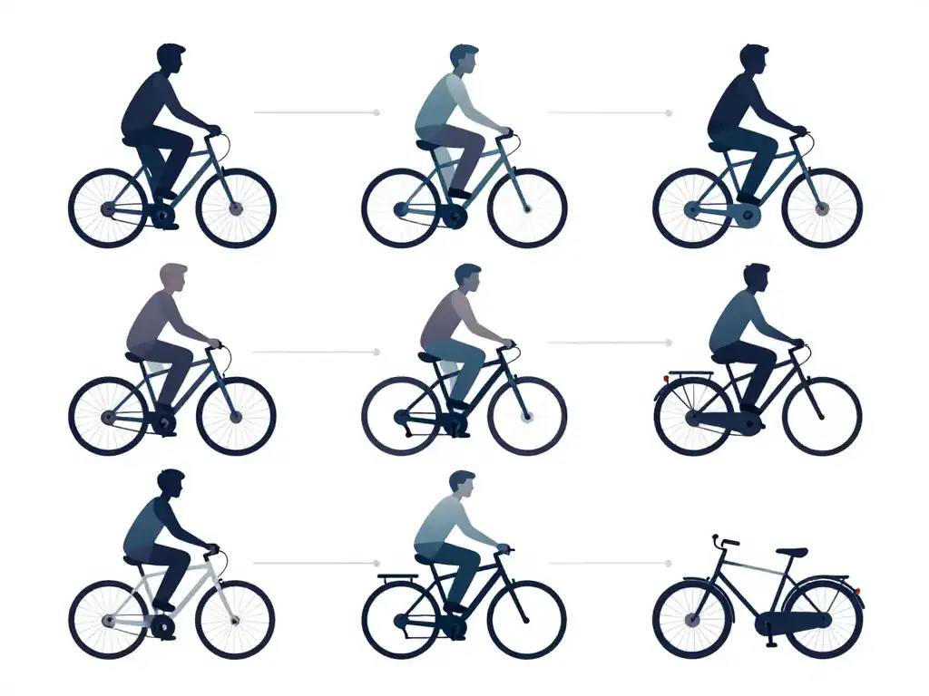 type de vélo et taille le biciclette eu choix adapté