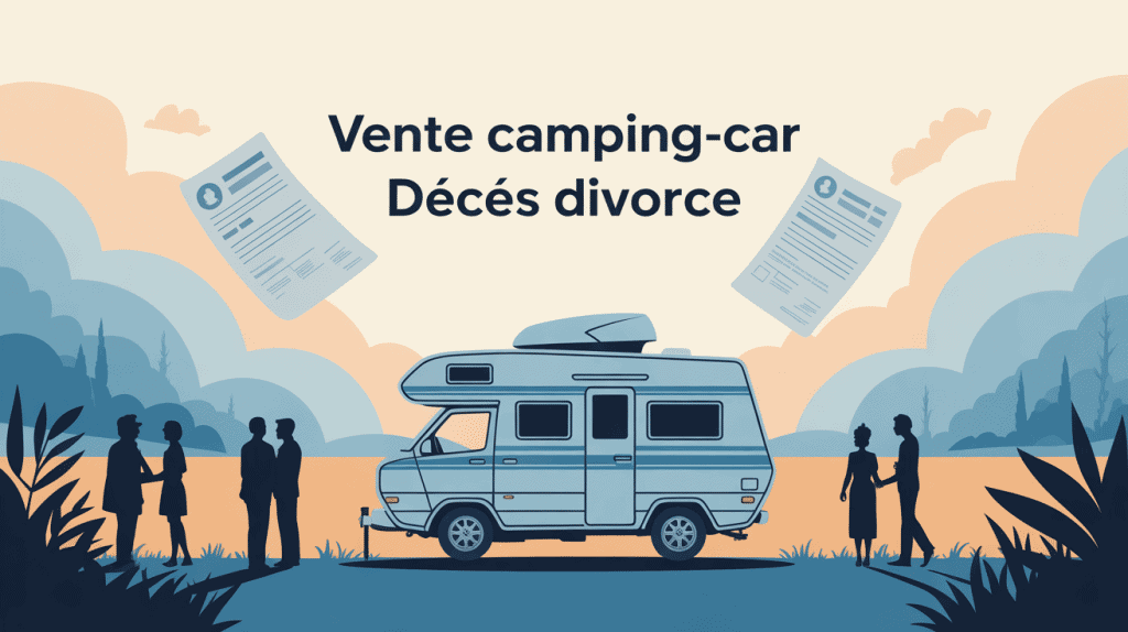 vente camping-car cause décès divorce illustration émotionnelle