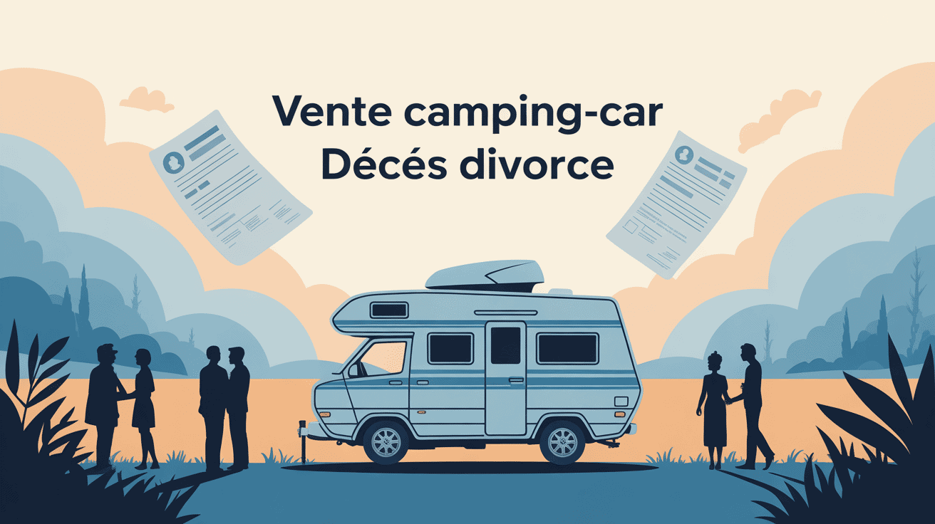vente camping-car cause décès divorce illustration émotionnelle