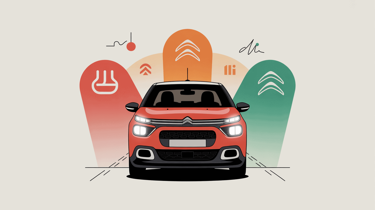 illustration voyant citroën c3 signification symboles tableau bord