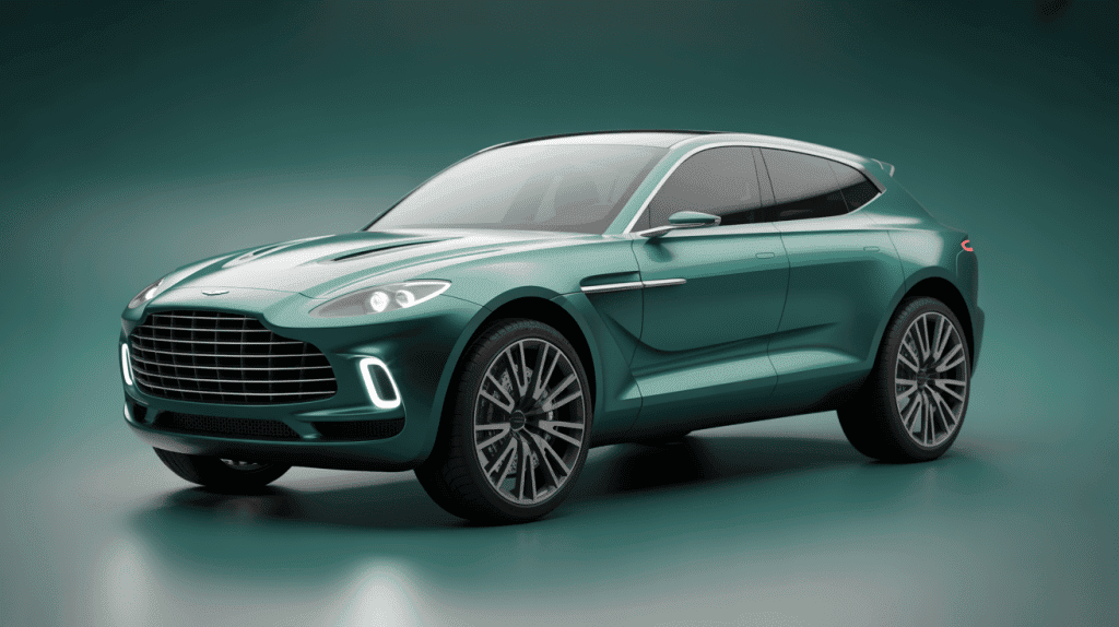 Illustration raffinée Aston Martin DBX Concept SUV luxe