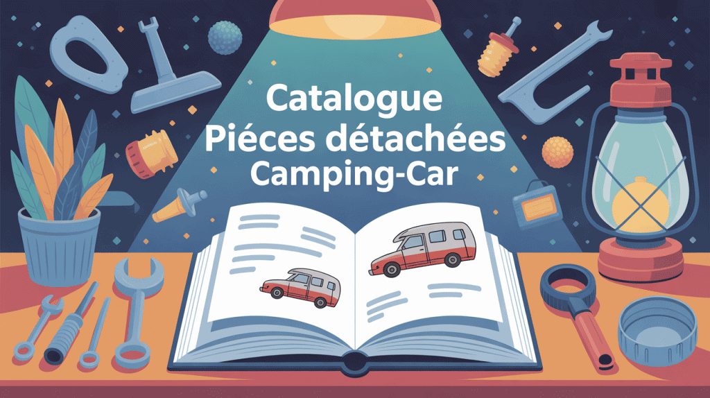 catalogue pièces détachées camping-car illustration table et pièces