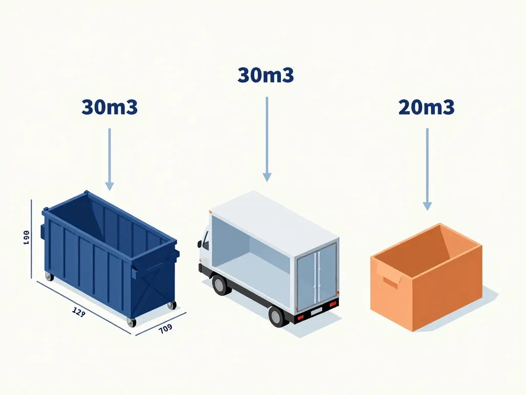 schéma e 30m3 dimensions capacité comparaison