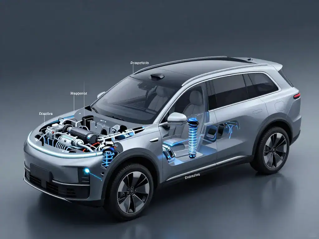 Diagramme innovations techniques Aston Martin DBX Concept SUV