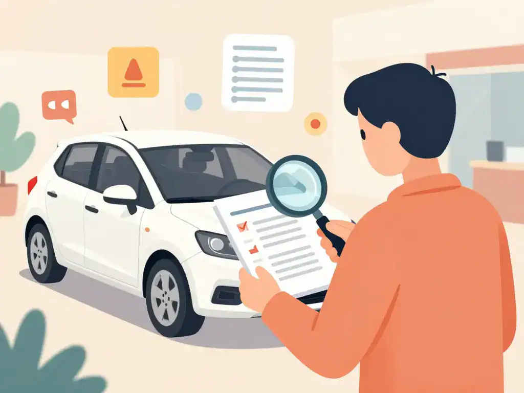 Modèle 208 à éviter inspection et vérification voiture