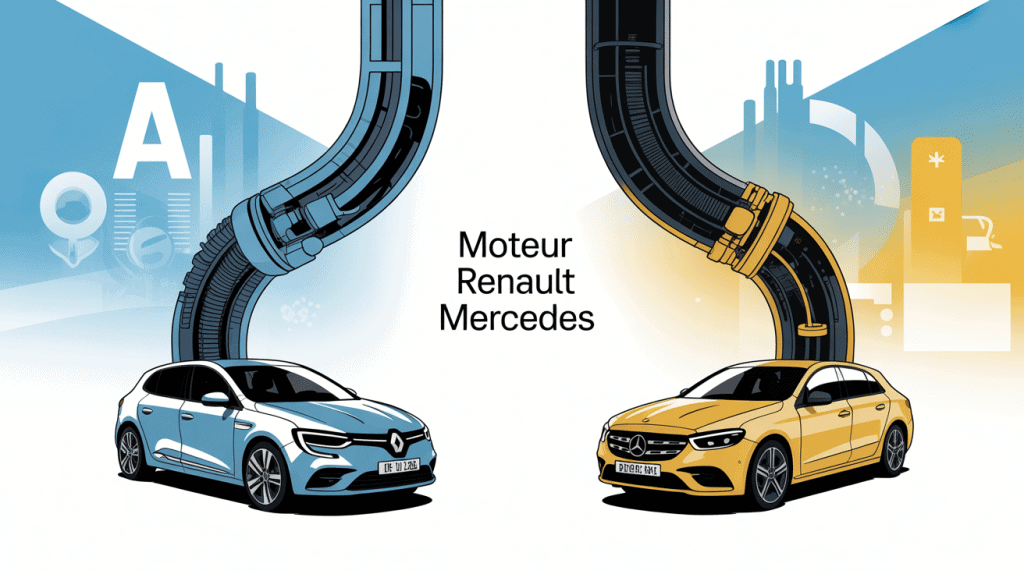 illustration alliance moteur renault et mercedes