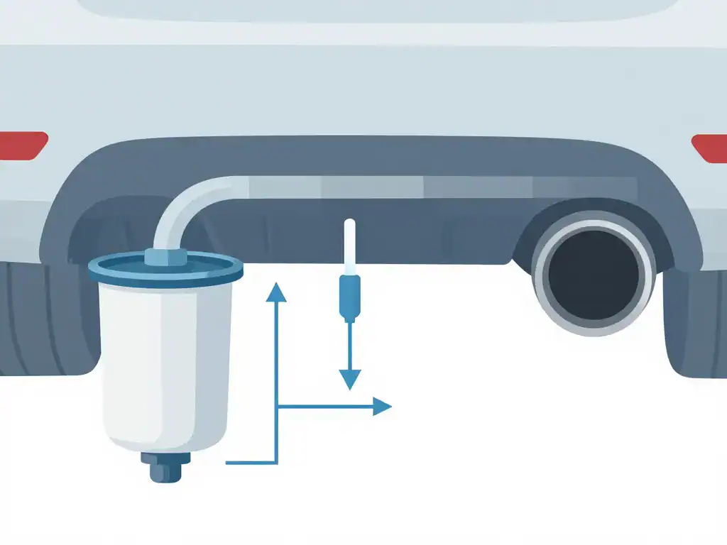 diagramme système échappement niveau additif fap trop faible