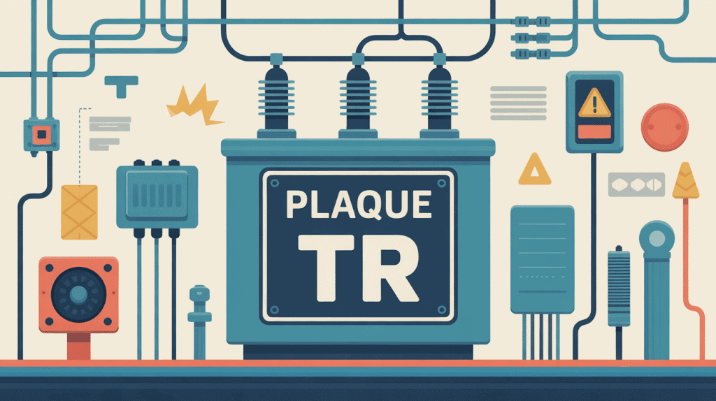 illustration d’une plaque tr sur transformateur dans un site industriel