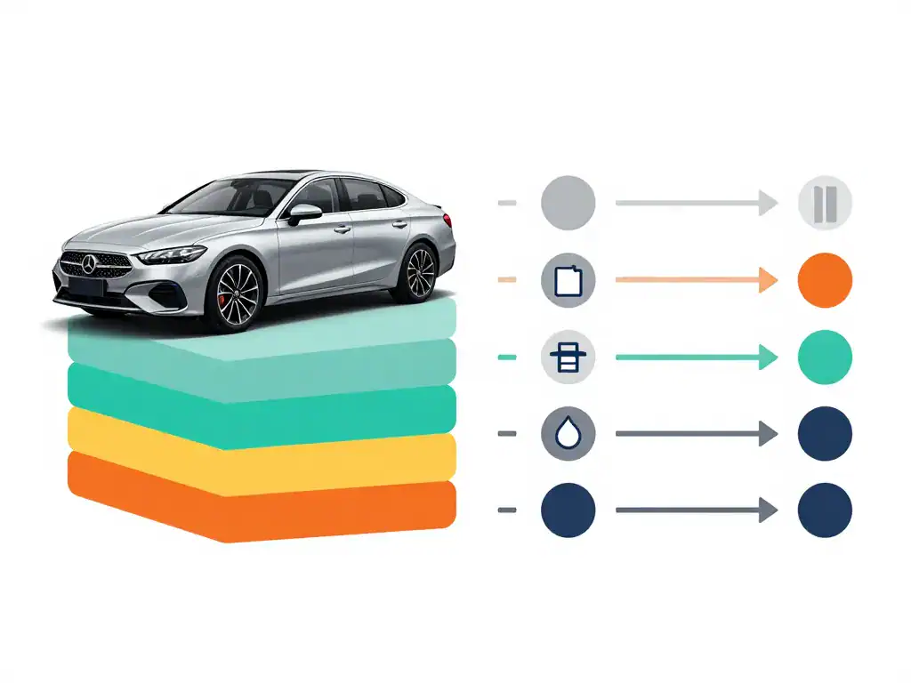 schéma prix peinture complète voiture au black détaillé vs simplifié