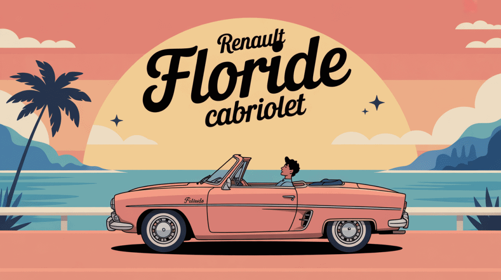 renault floride convertible voiture de collection élégance rétro