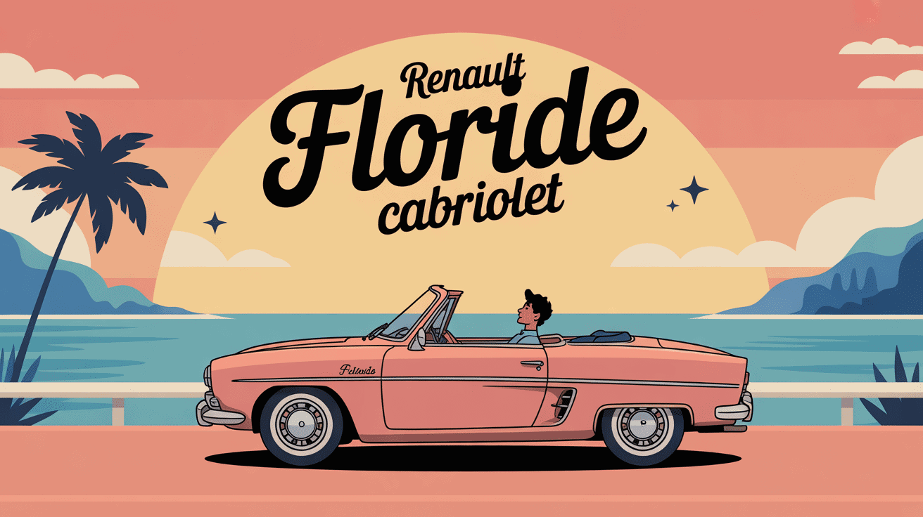 renault floride convertible voiture de collection élégance rétro