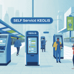 illustration self service keolis ambiance urbaine voyageurs digitaux