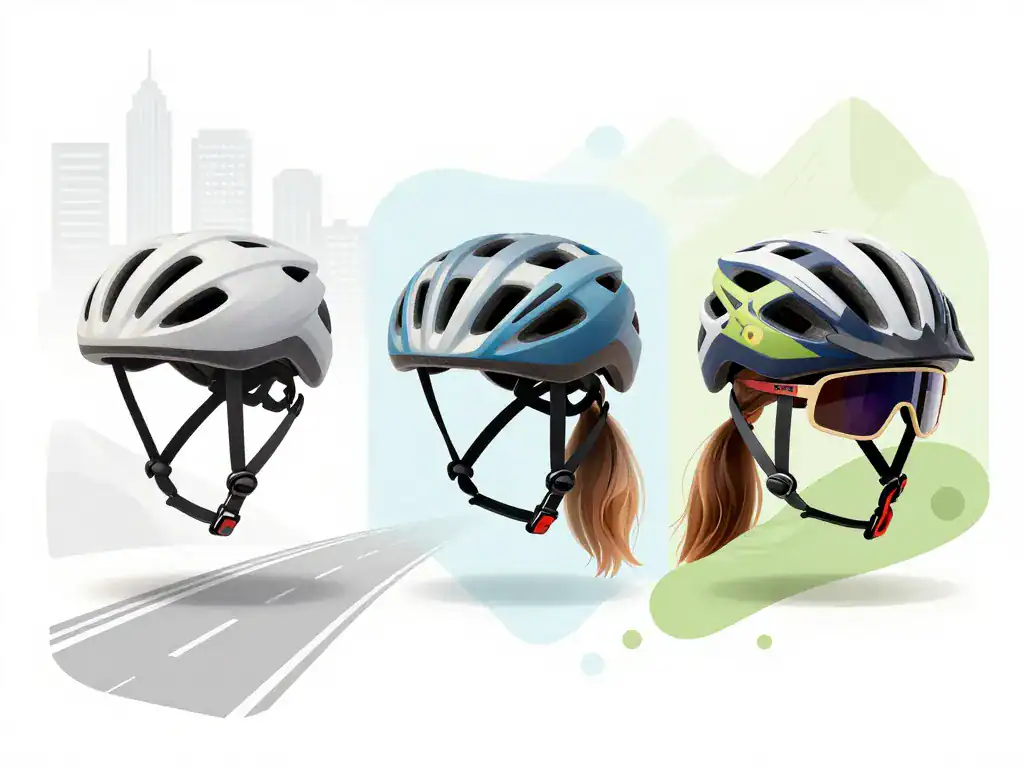 Casque vélo femme urbain route VTT