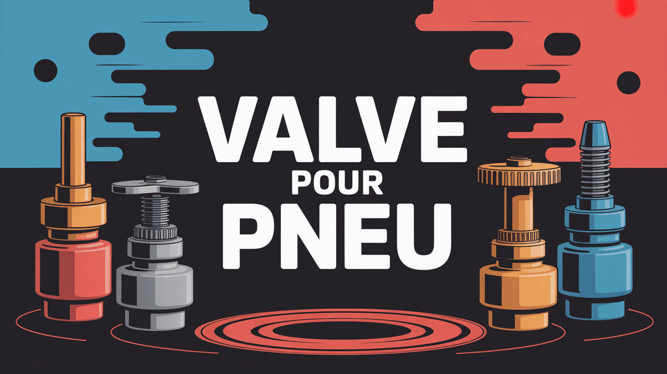Illustration valve pour pneu Schrader Presta Dunlop