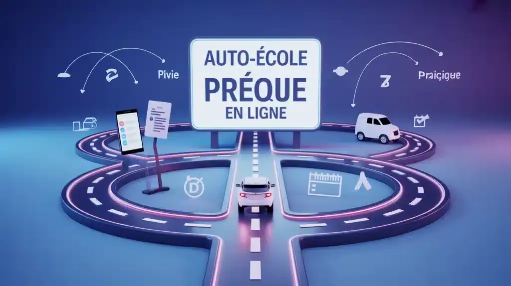 Auto-école en ligne pour le permis B : théorie et pratique avec voiture Simone