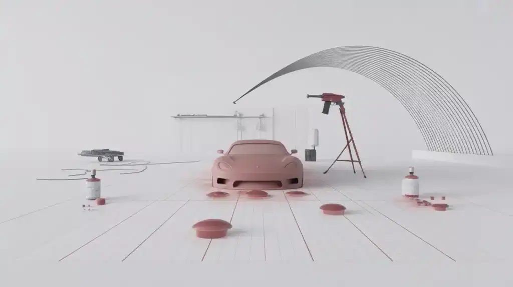 Peinture voiture pour raccord invisible et nuancier teintes