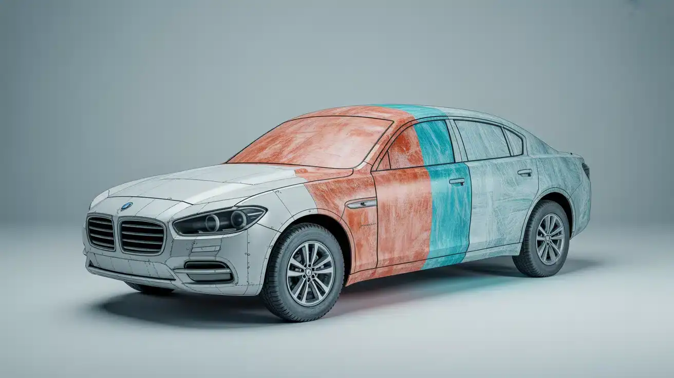 Réparation carrosserie avec fibre de verre en 3 étapes