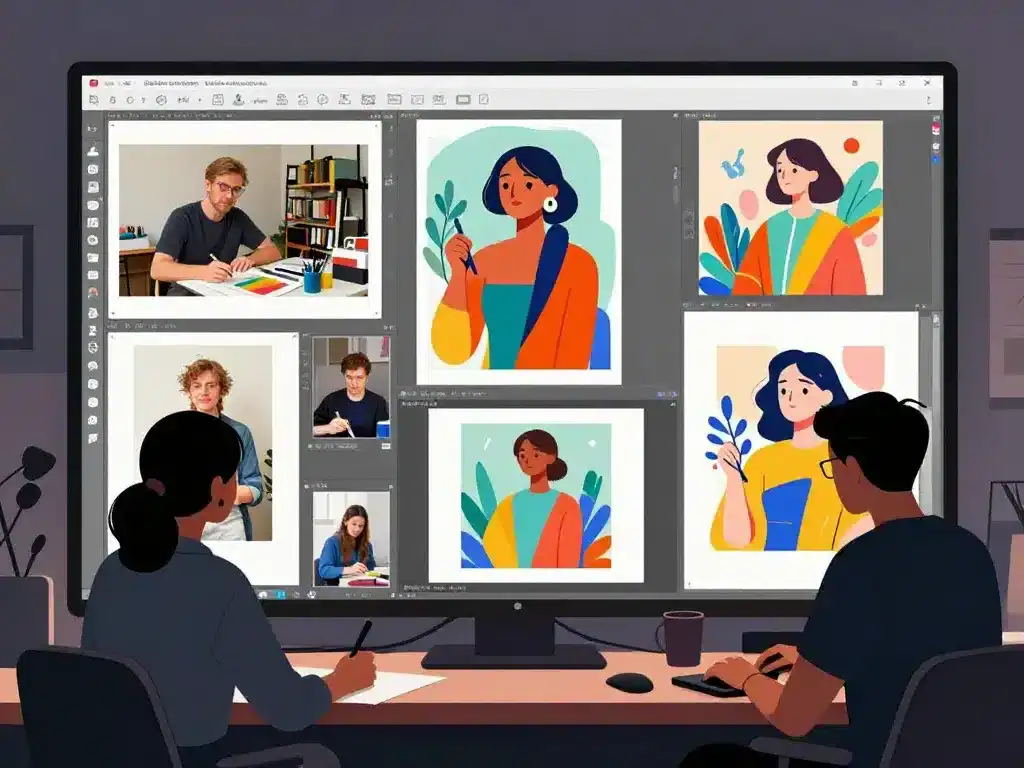Scène deep art applications création studio