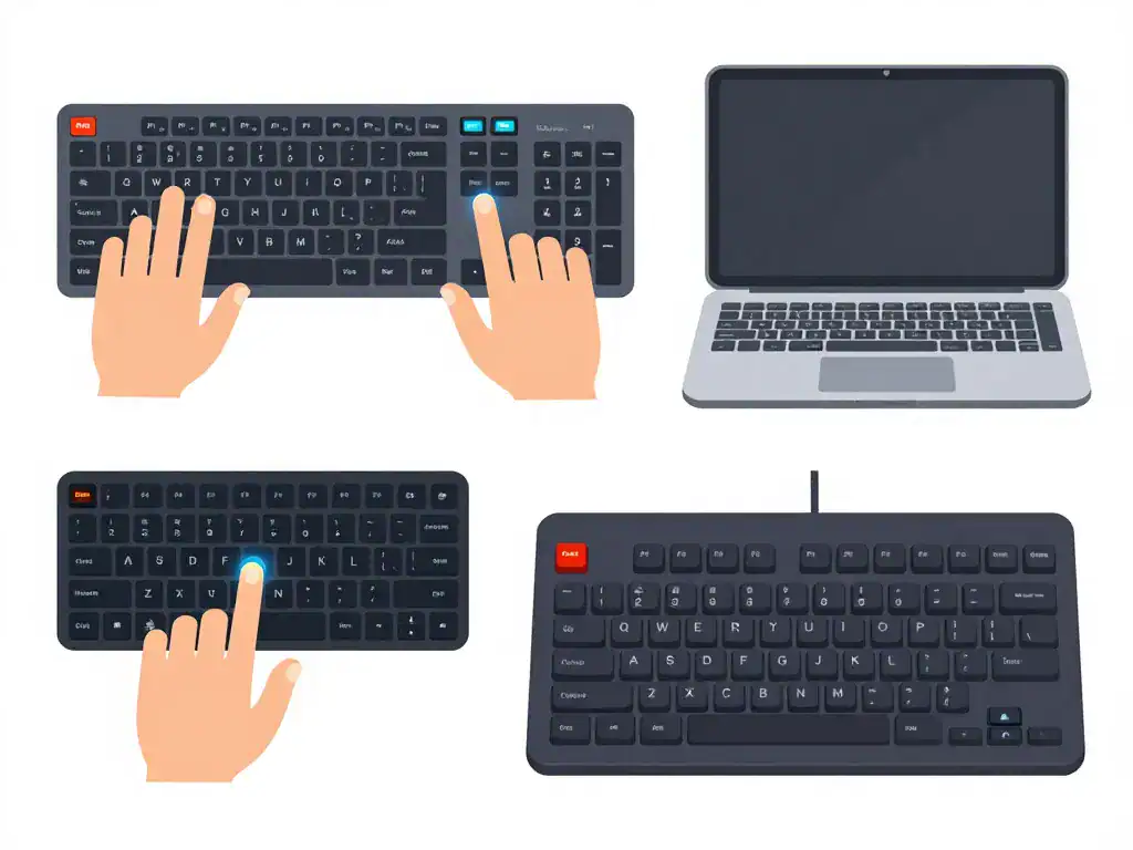 Visualiser emplacement touche pause du clavier différents modèles