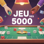 jeu des 5000 table conviviale et dés