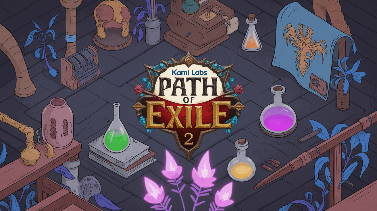 Illustration centrale Kami Labs Poe 2 laboratoire items corrompus