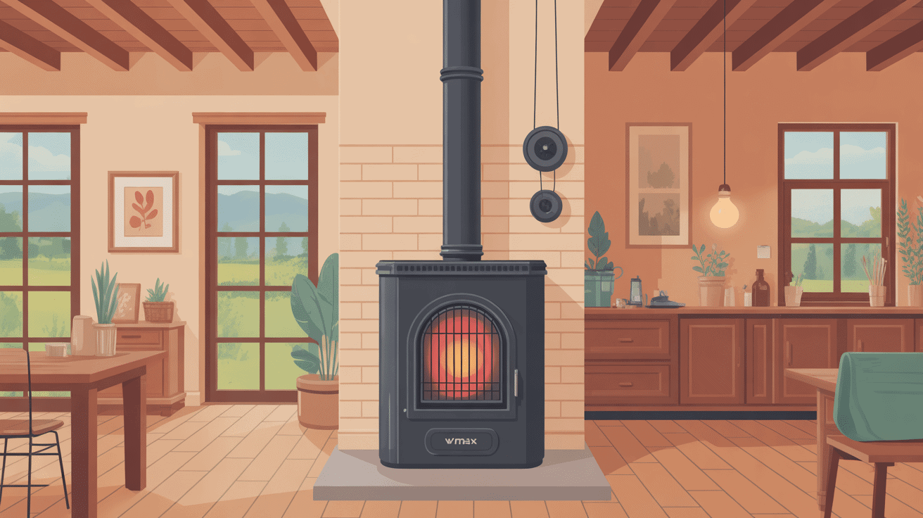 Illustration centrale du système de chauffage Monthracite Vmax