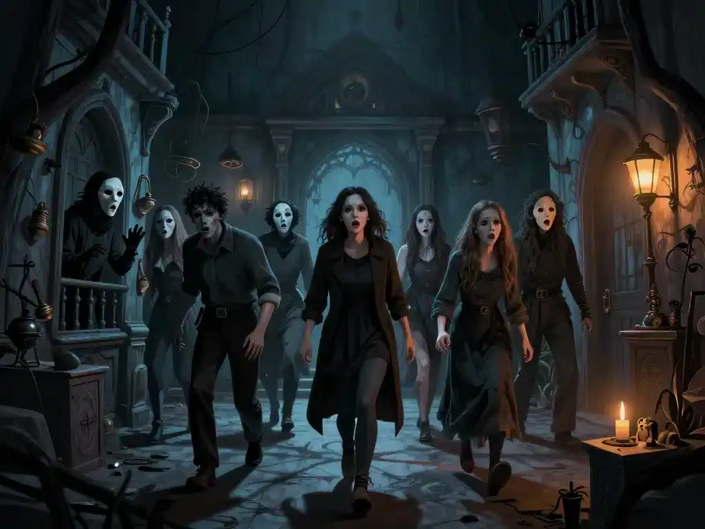 Oblivion maison hantée immersion visiteurs acteurs