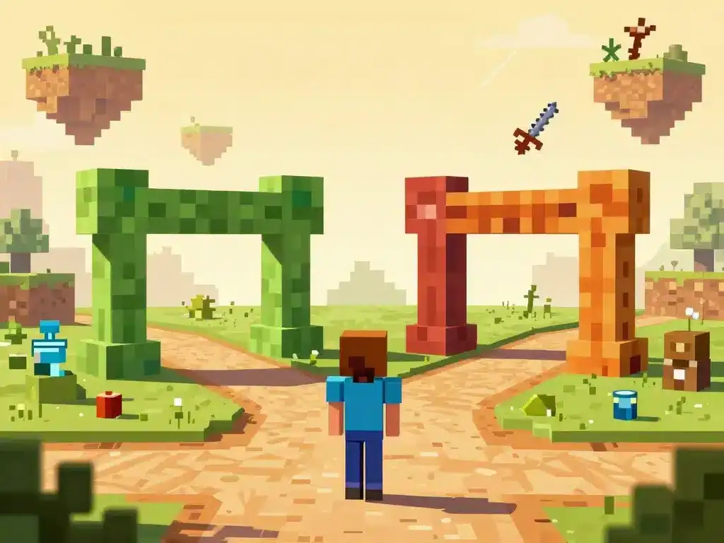 Choix serveur practice minecraft chemin gates