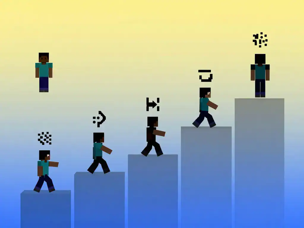 Progression serveur practice minecraft PvP steps settings