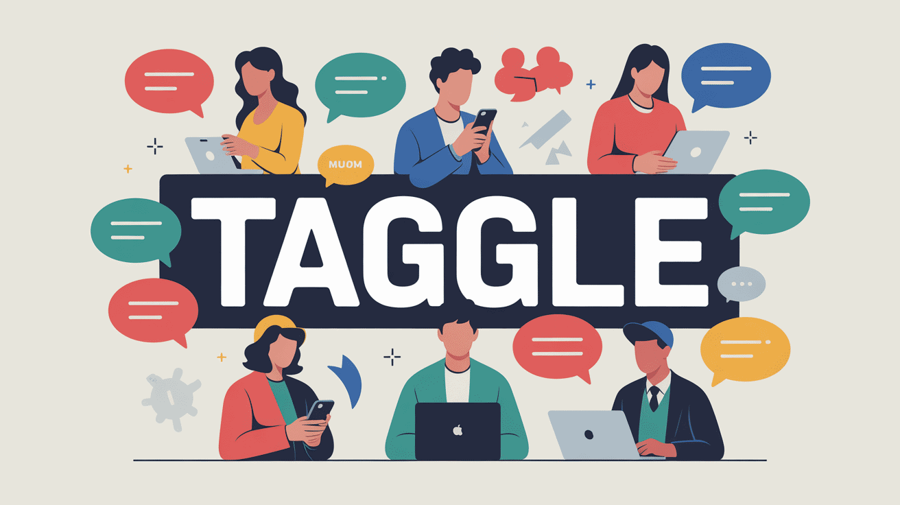 taggle illustration univers numérique discussions