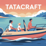 Tatacraft embarcation familiale près de la côte