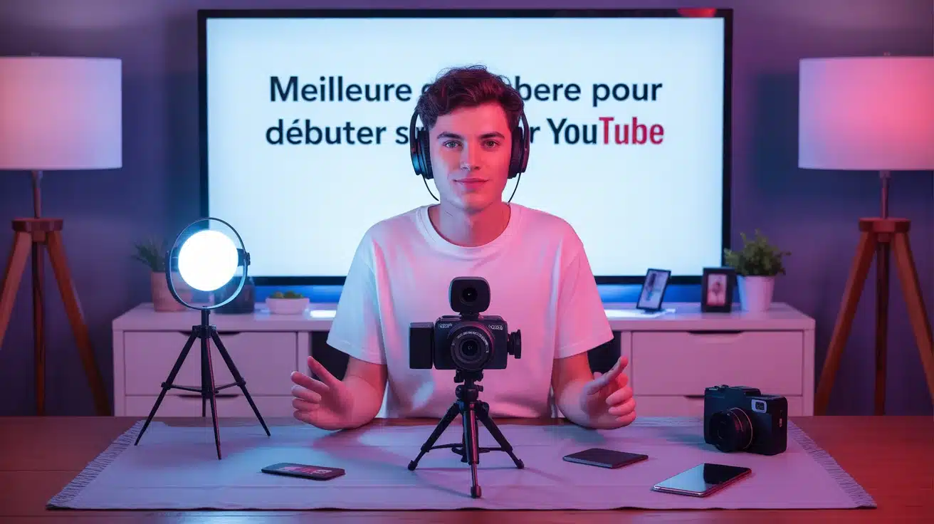 caméra pour youtubeur débutant devant accessoires essentiels