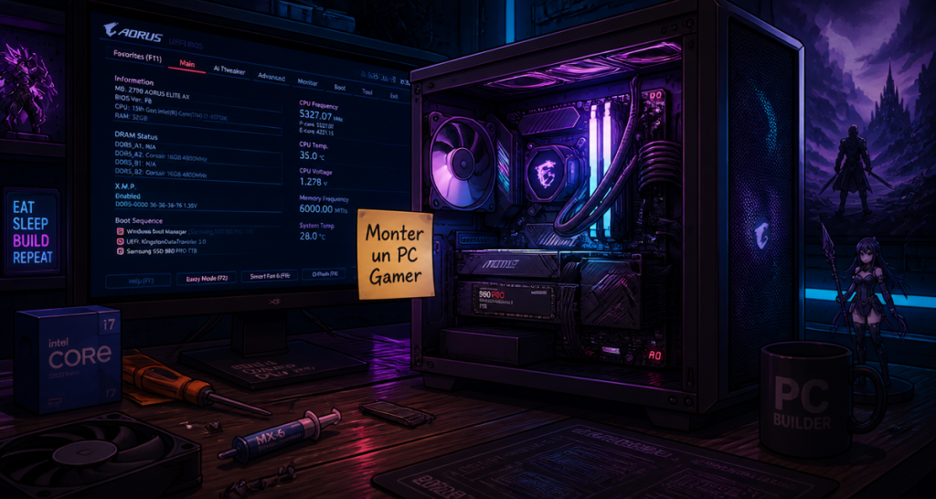 Monter son PC gamer : économies, performance et maîtrise technique totale