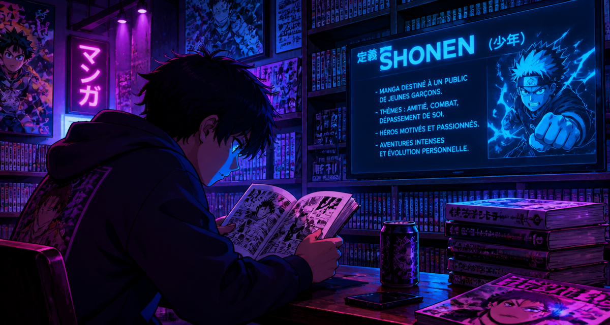 definition shonen adolescent manga librairie