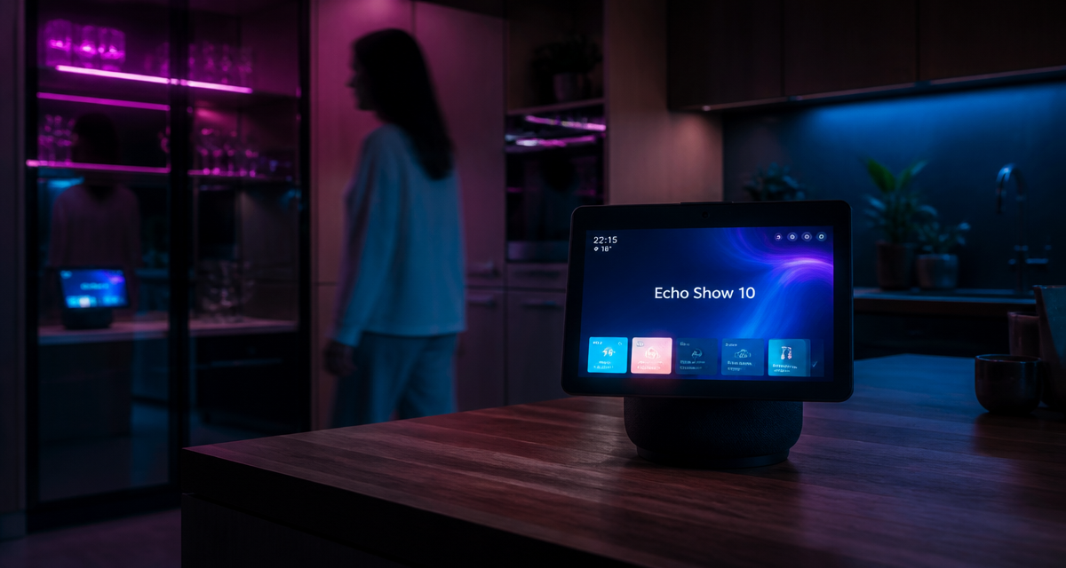 echo show 10 écran rotatif cuisine